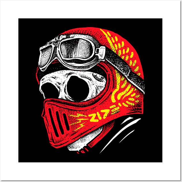 Ride Skull Wall Art by barmalisiRTB